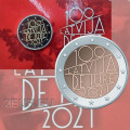 Latvia 2 euro BU 2021 - 100th Anniversary of the Recognition of the Republic of Latvia