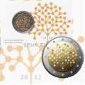 Latvia 2 euro BU 2022 - Financial Literacy - 100 Years Bank of Latvia