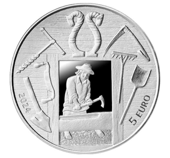 Latvia 5 euro silver proof 2024 - Across the Times