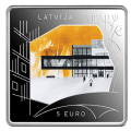 Latvia 5 euro silver proof 2024 - Building the Unbuilt