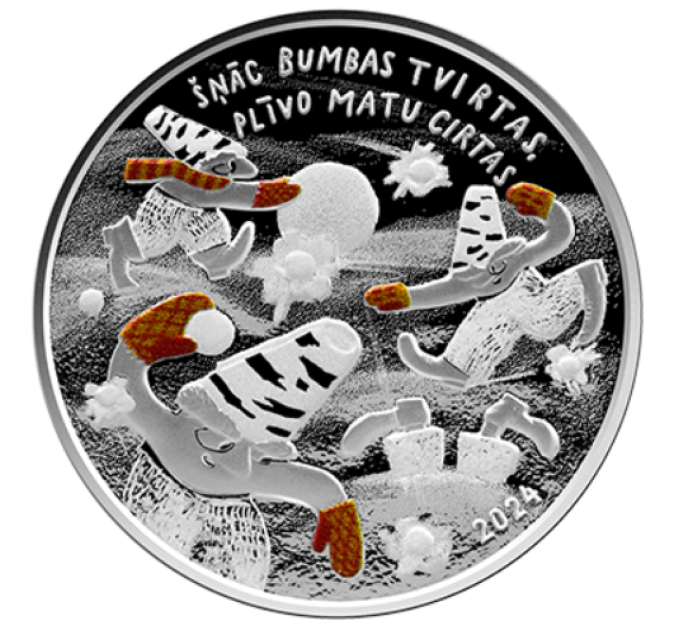 Latvia 5 euro silver proof 2024 - Childhood Joy
