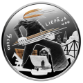 Latvia 5 euro silver proof 2025 - Sun and Wind
