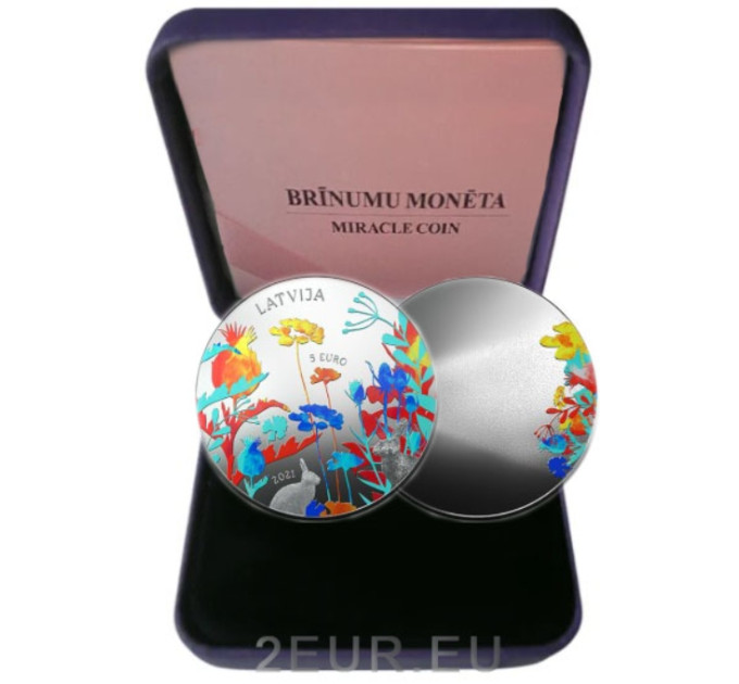 Latvia 5 euro silver proof 2021 - Coin of Miracles