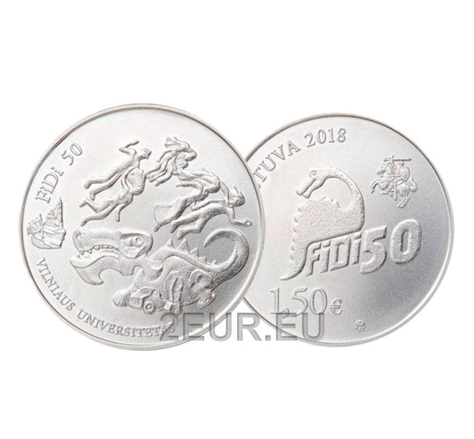 Lithuania 1.5 euro UNC 2018 - 50th Physicists Day of the University of Vilnius