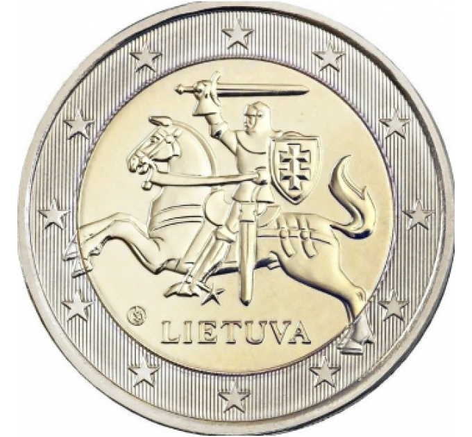 Lithuania 2 euro UNC 2021 - arms of the Republic of Lithuania Vytis