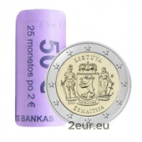 Leedu 2 eurot UNC rulli 2019 – Žemaitija