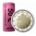 Lithuania 2 euro UNC roll 2024 - Lithuanian tradition of thatched gardens