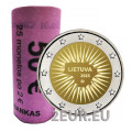 Lithuania 2 euro UNC roll 2025 - Dedicated to defence