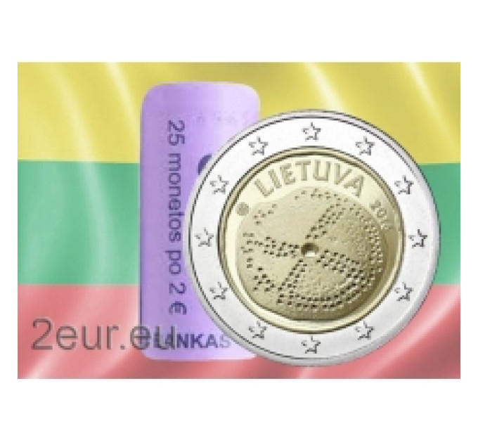 Lithuania 2 euro UNC roll 2016 - Baltic Culture