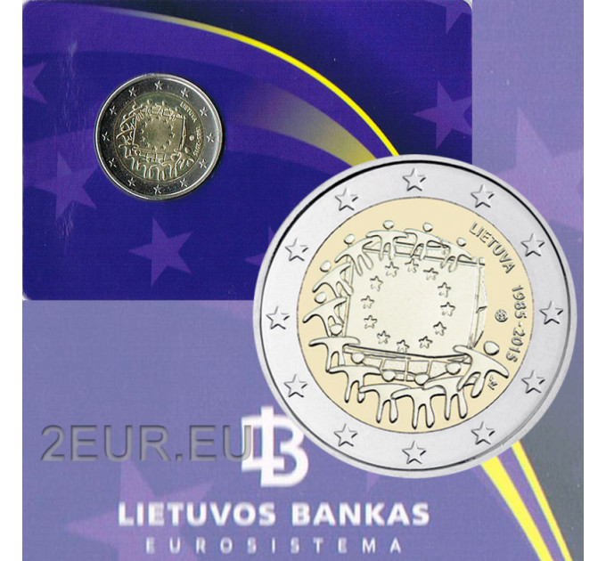 Lithuania 2 euro BU 2015 - 30 Years of the EU Flag