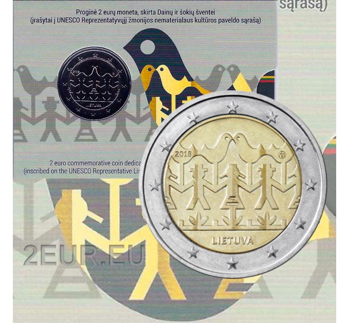 Lithuania 2 euro BU 2018 - Song and Dance Celebration