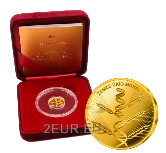 Lithuania 5€ gold proof 2020 - Agricultural Sciences