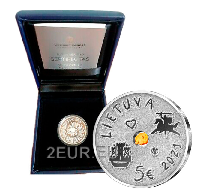 Lithuania 5 euro silver proof 2021 - Sea Festival