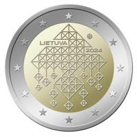 Leedu 2 eurot UNC 2024 – Õlgkatusega aiad