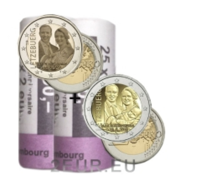 Luxembourg 2 euro UNC roll 2020 - Birth of Crown Grand Duke Charles