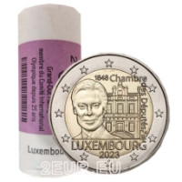 Luksemburg 2 eurot UNC rulli 2023 – saadikutekoja ja esimese põhiseaduse 175. aastapäev
