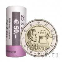 Luksemburg 2 eurot UNC rulli 2019 – Üldise valimisõiguse 100. aastapäev