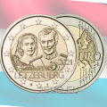 Luxembourg 2 euro UNC 2021-  40th Wedding Anniversary of Grand Duchess Maria Teresa With Grand Duke Henry relief