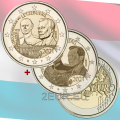 Luxembourg 2 euro UNC 2021-  100th Anniversary of the Birth of Grand-Duke Jean relief+photo