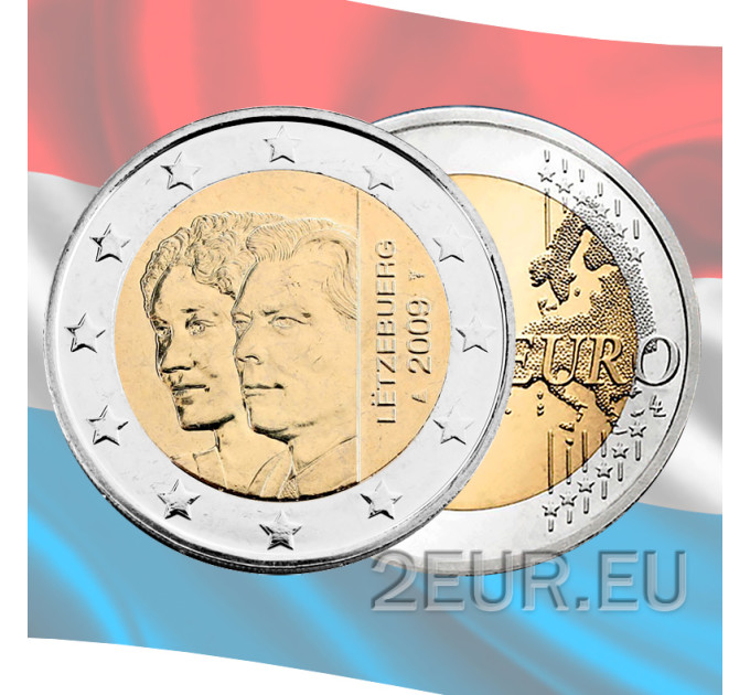 Luxembourg 2 euro UNC 2009 - 90th Anniversary of the Accession to the Throne by the Grand Duchess Charlotte