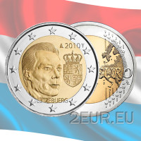 Luksemburg 2 eurot UNC 2010 – Suurhertsog Henri vapp