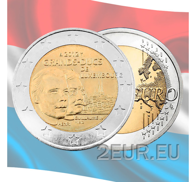 Luxembourg 2 euro UNC 2012 - 100th Anniversary of the Death of Grand Duke Guillaume IV