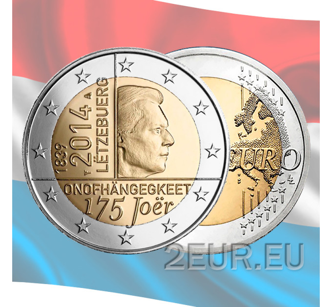 Luxembourg 2 euro UNC 2014 - 175th Anniversary of the Independence of the Grand-Duchy of Luxembourg