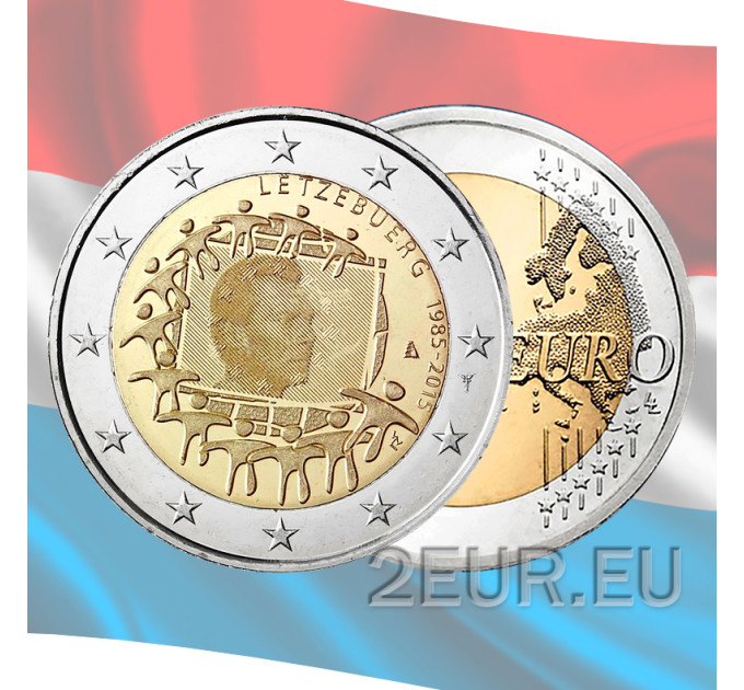 Luxembourg 2 euro UNC 2015 - 30th Anniversary of the EU Flag
