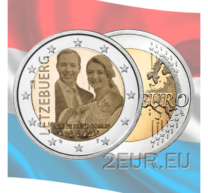 Luxembourg 2 euro UNC 2020 - Birth of Prince Charles photo