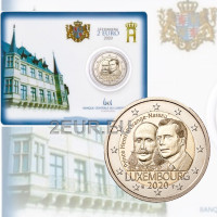 Luksemburg 2 eurot BU 2020 – Orange-Nassau prints Henry 200. sünniaastapäev