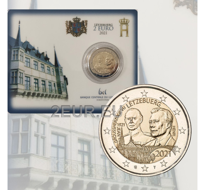 Luxembourg 2 euro BU 2021 - 100th Anniversary of the Birth of Grand-Duke Jean