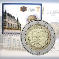Luksemburg 2 eurot BU 2011 – Luksemburgi Jean – 50. aastapäev, mil suurhertsoginna Charlotte nimetas tema poja Jeani suurhertsogi leitnandiks