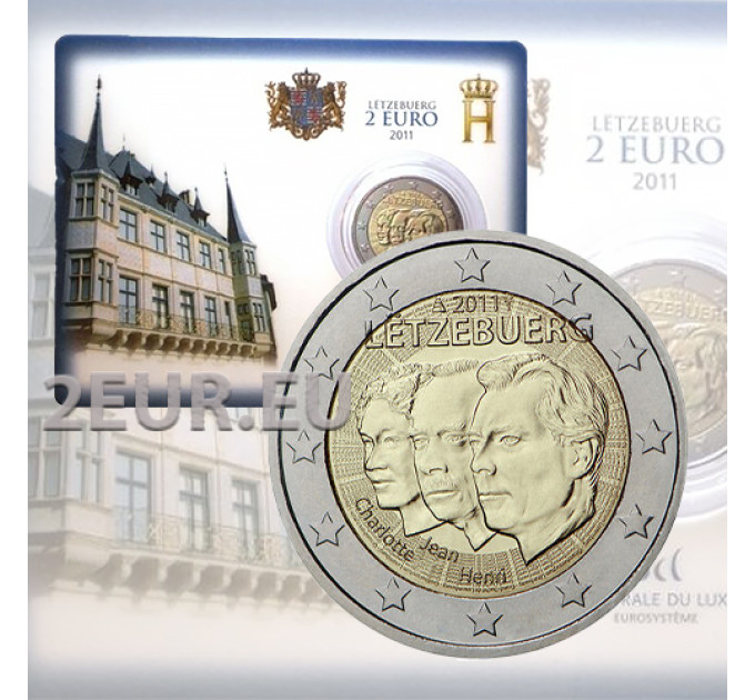 Luxembourg 2 euro BU 2011 - Jean of Luxembourg - 50th Anniversary of the Appointment by the Grand Duchess Charlotte of her son Jean as Lieutenant of the Grand Duke