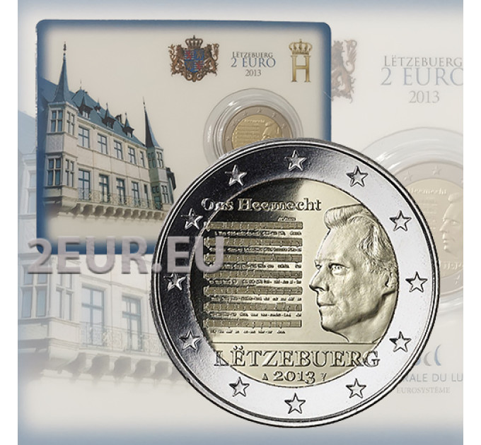Luxembourg 2 euro BU 2013 - National Anthem of the Grand Duchy of Luxembourg
