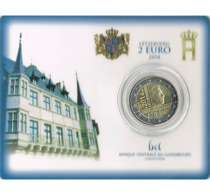Luxembourg 2 euro BU 2014 - 175th Anniversary of the Independence of the Grand-Duchy of Luxembourg