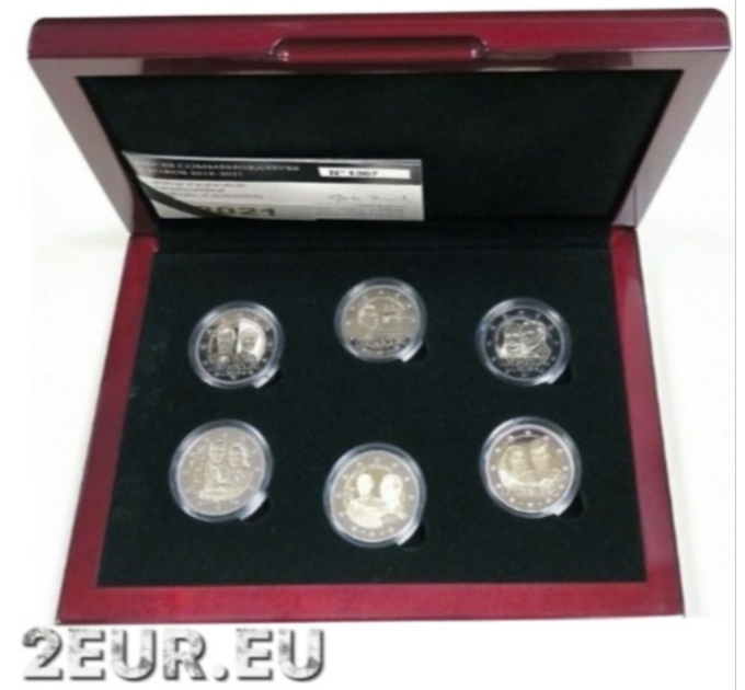 Luxembourg 2 euro Proof 2019 - 2021