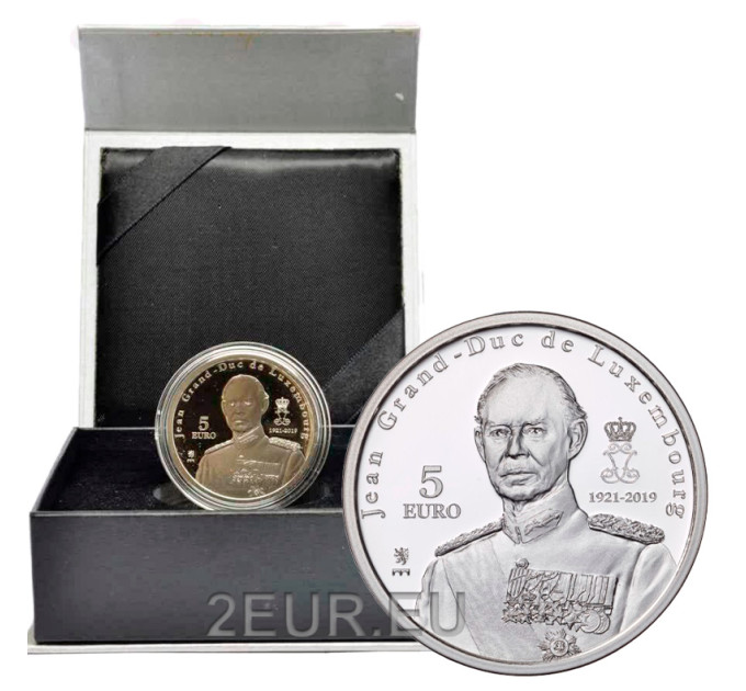 Luxembourg 5 euro silver Proof 2019 - Grand Duke Jean