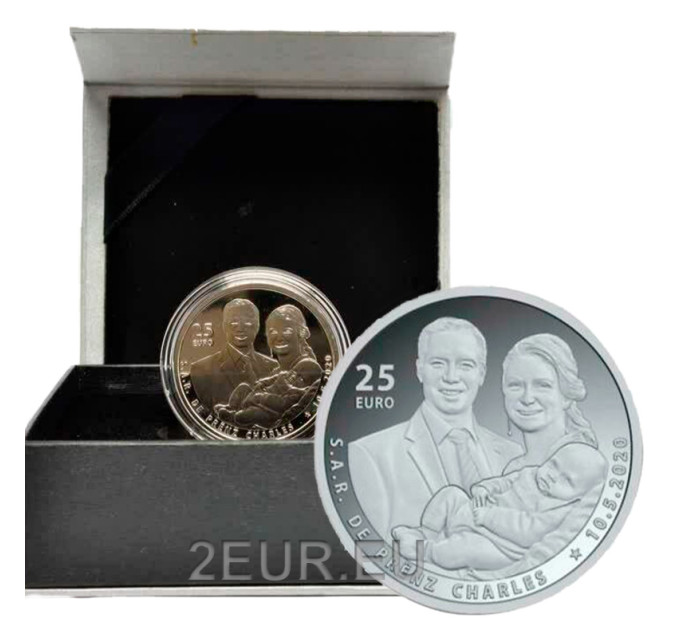 Luxembourg 25 euro silver Proof 2020 - Birth of Prince Charles