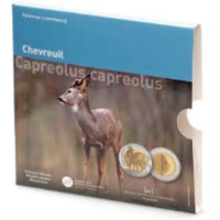 Luxembourg 5 euro silver Proof 2025 - Fauna and Flora - European roe deer