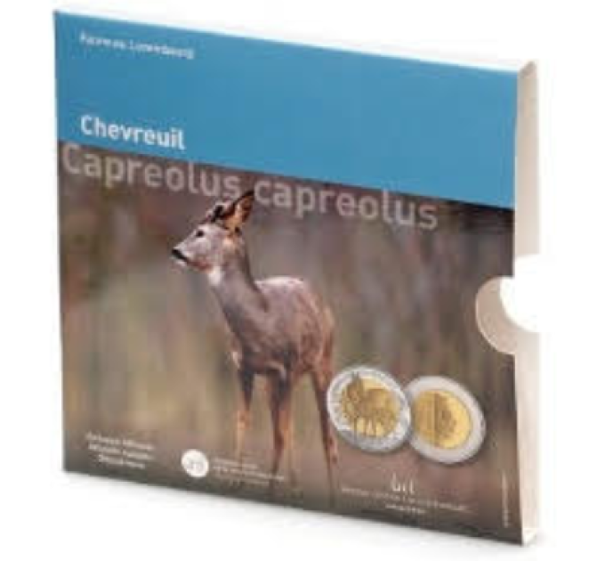 Luxembourg 5 euro silver Proof 2025 - Fauna and Flora - European roe deer