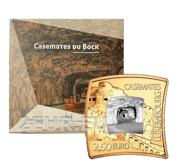 Luxembourg 2,5 euro silver PROOF 2021 - Bock-Casemates