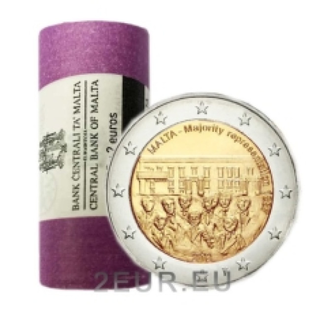 Malta 2 euro UNC roll 2012 - 1887 Majority Representation