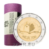 Malta 2 eurot UNC rulli 2016 – Armastus
