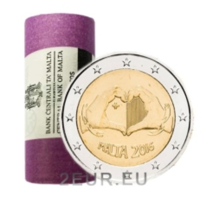 Malta 2 euro UNC roll 2016 - Love