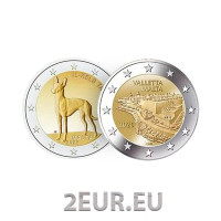 Malta 2 eurot 2026 UNC - Vaarao koer + Valletta
