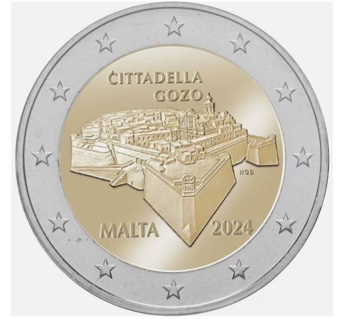 Malta 2 euro UNC 2024 - Citadel of Gozo