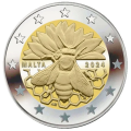 Malta 2 euro UNC 2024 - Maltese honey bee