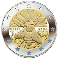 Malta 2 eurot UNC 2024 – Malta mesilane