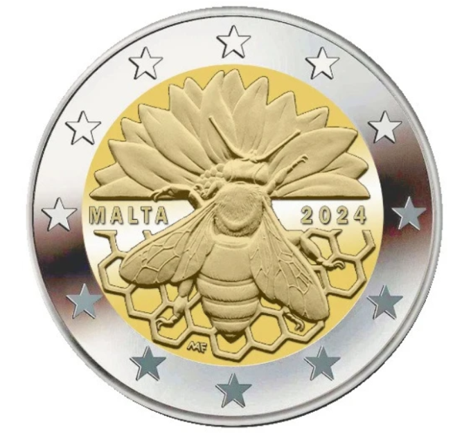 Malta 2 euro UNC 2024 - Maltese honey bee