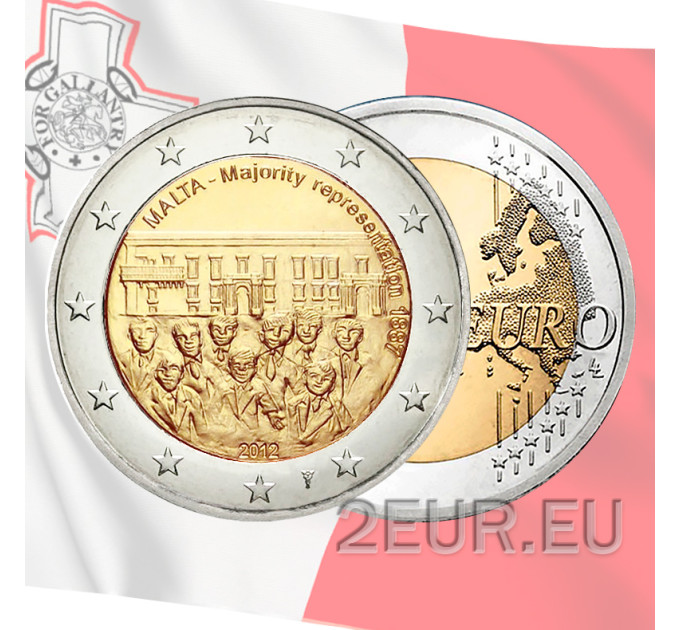 Malta 2 euro UNC 2012 - Majority Representation 1887